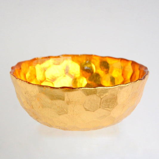 Shimmer Hive Bowl - 6" Amber/Gold Multipurpose