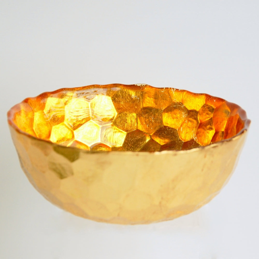 Shimmer Hive Bowl - 6" Amber/Gold Multipurpose