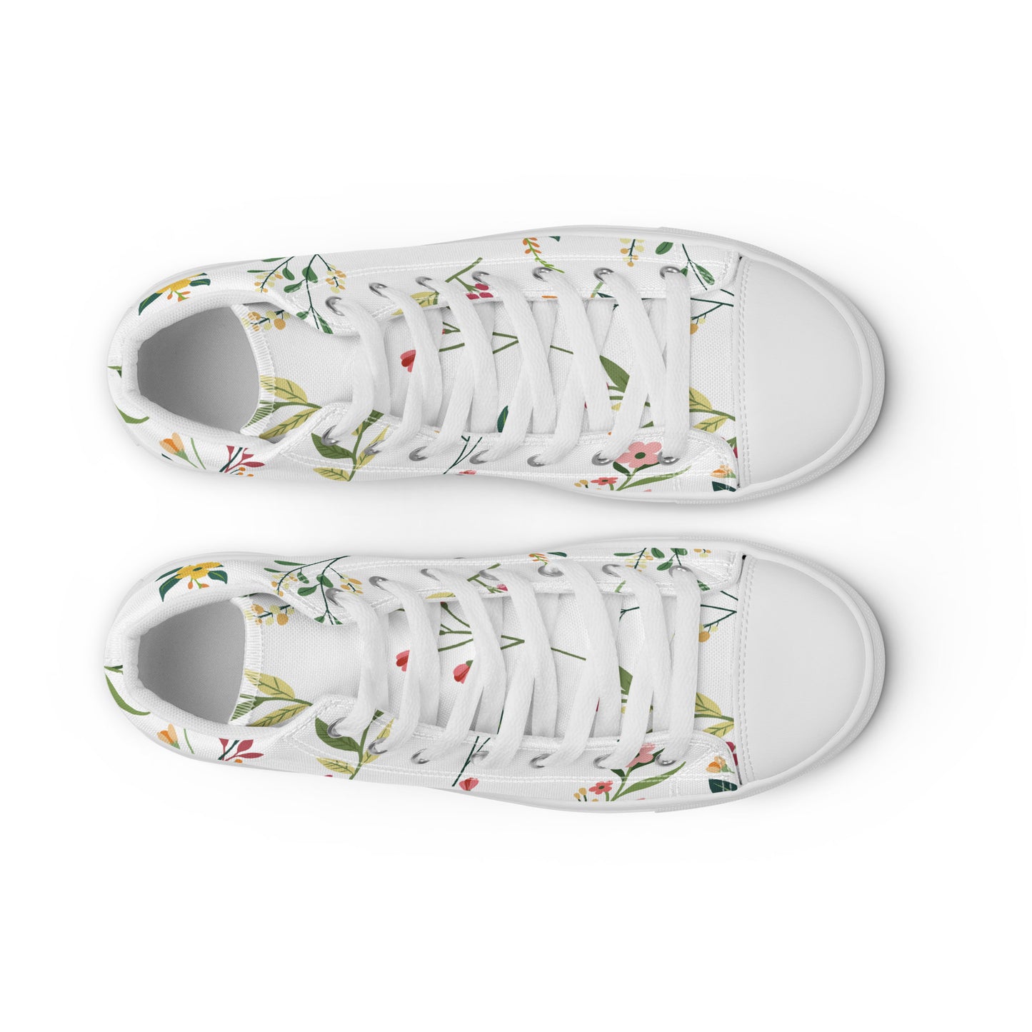 Blossom Breeze High-Top Canvas Sneakers