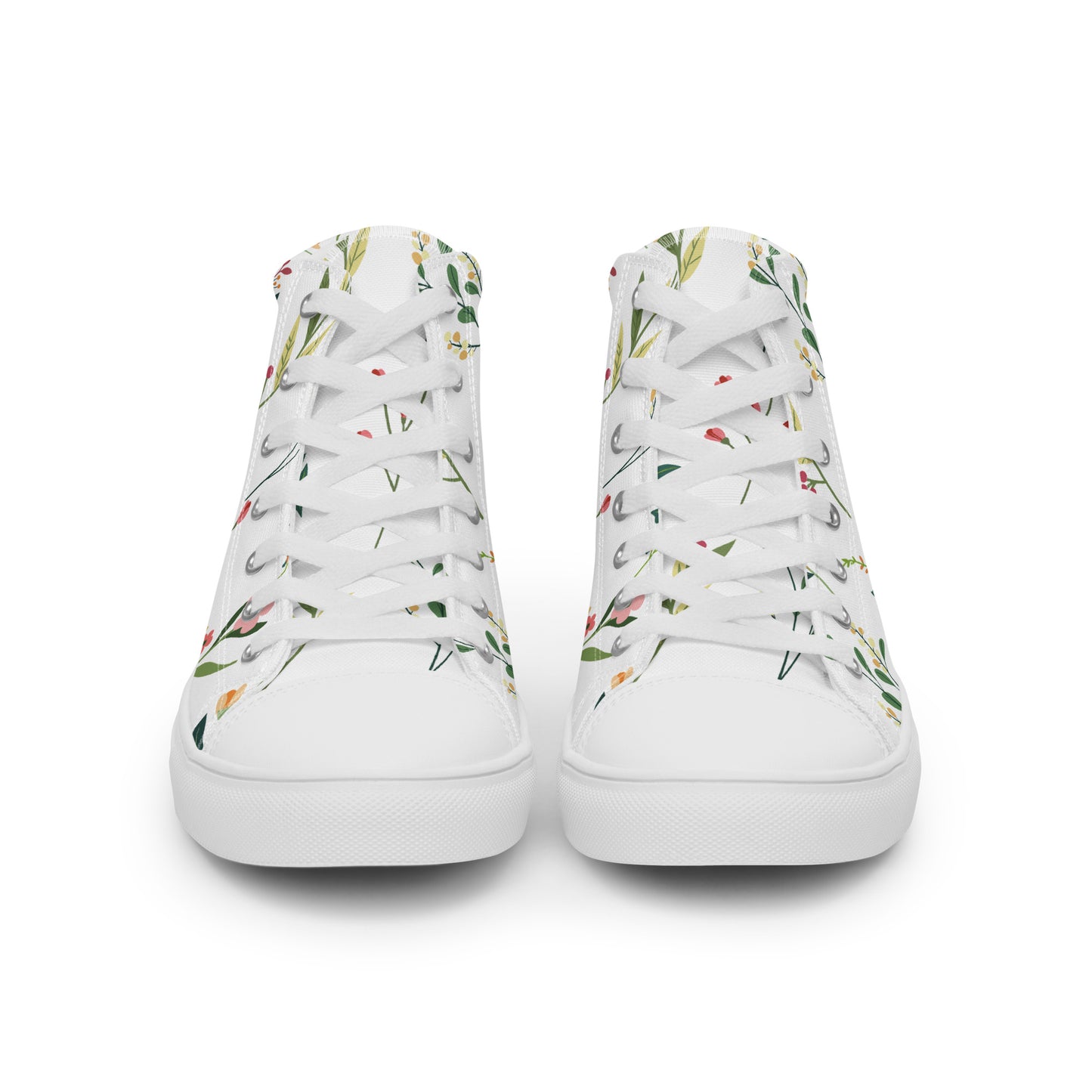 Blossom Breeze High-Top Canvas Sneakers