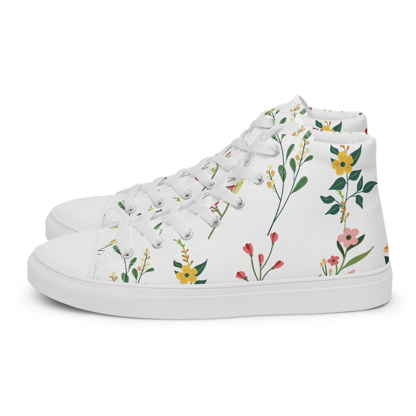 Blossom Breeze High-Top Canvas Sneakers