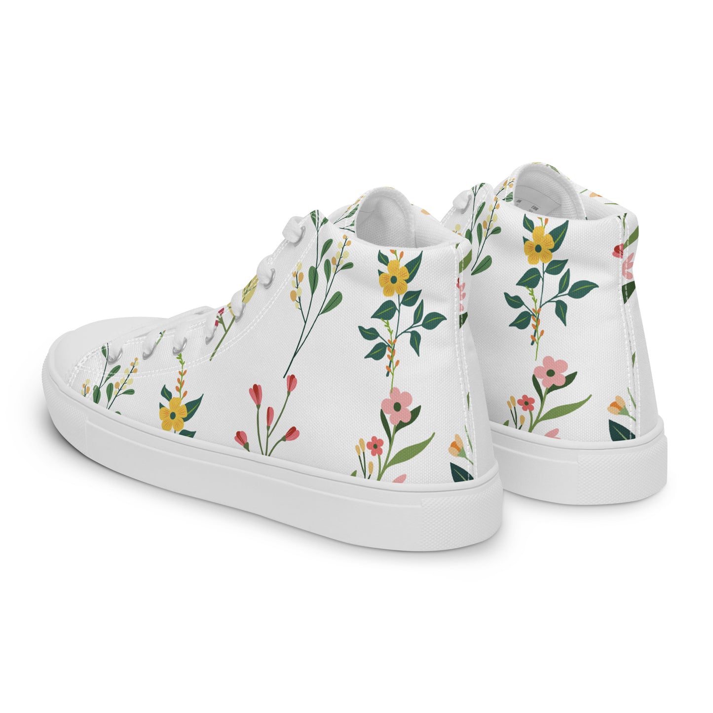 Blossom Breeze High-Top Canvas Sneakers