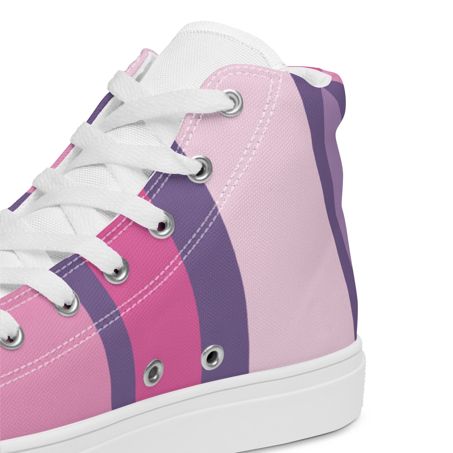 Twilight Gradient High-Top Canvas Sneakers