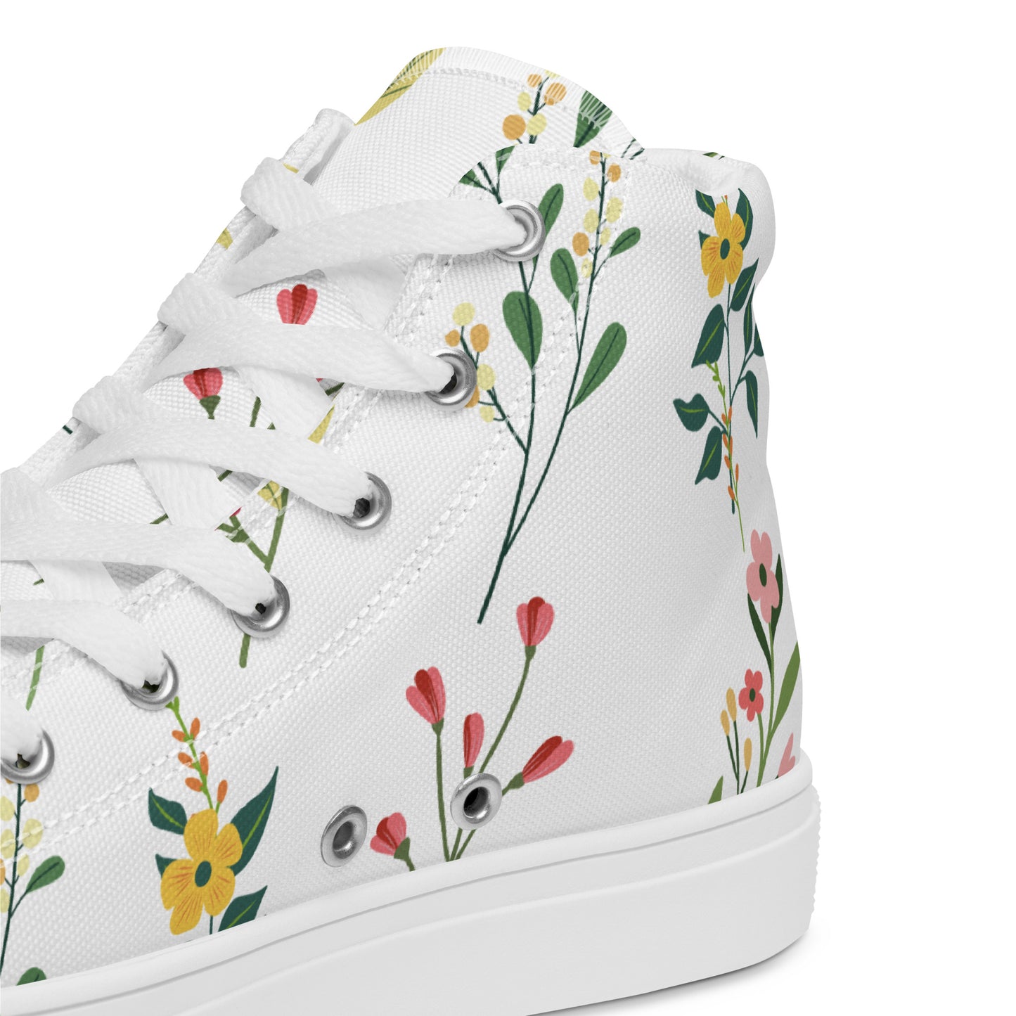 Blossom Breeze High-Top Canvas Sneakers