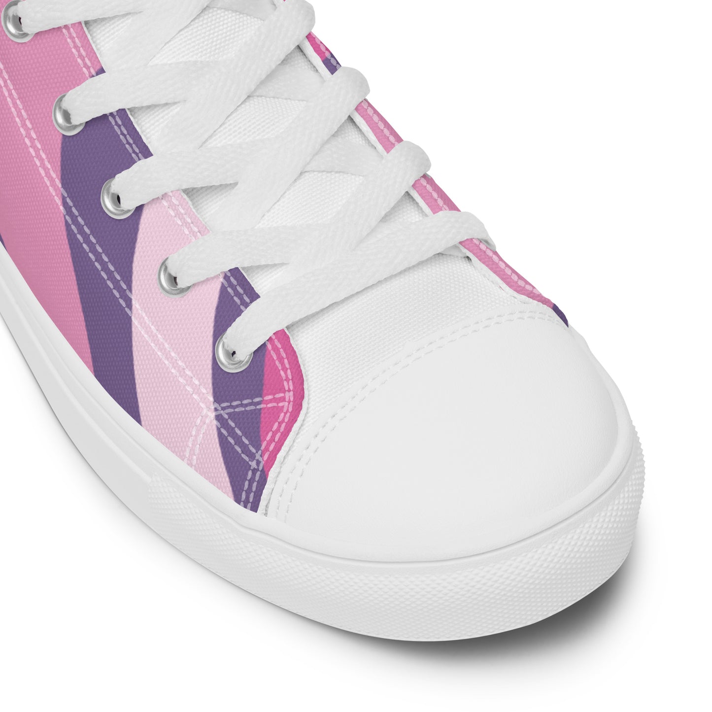 Twilight Gradient High-Top Canvas Sneakers