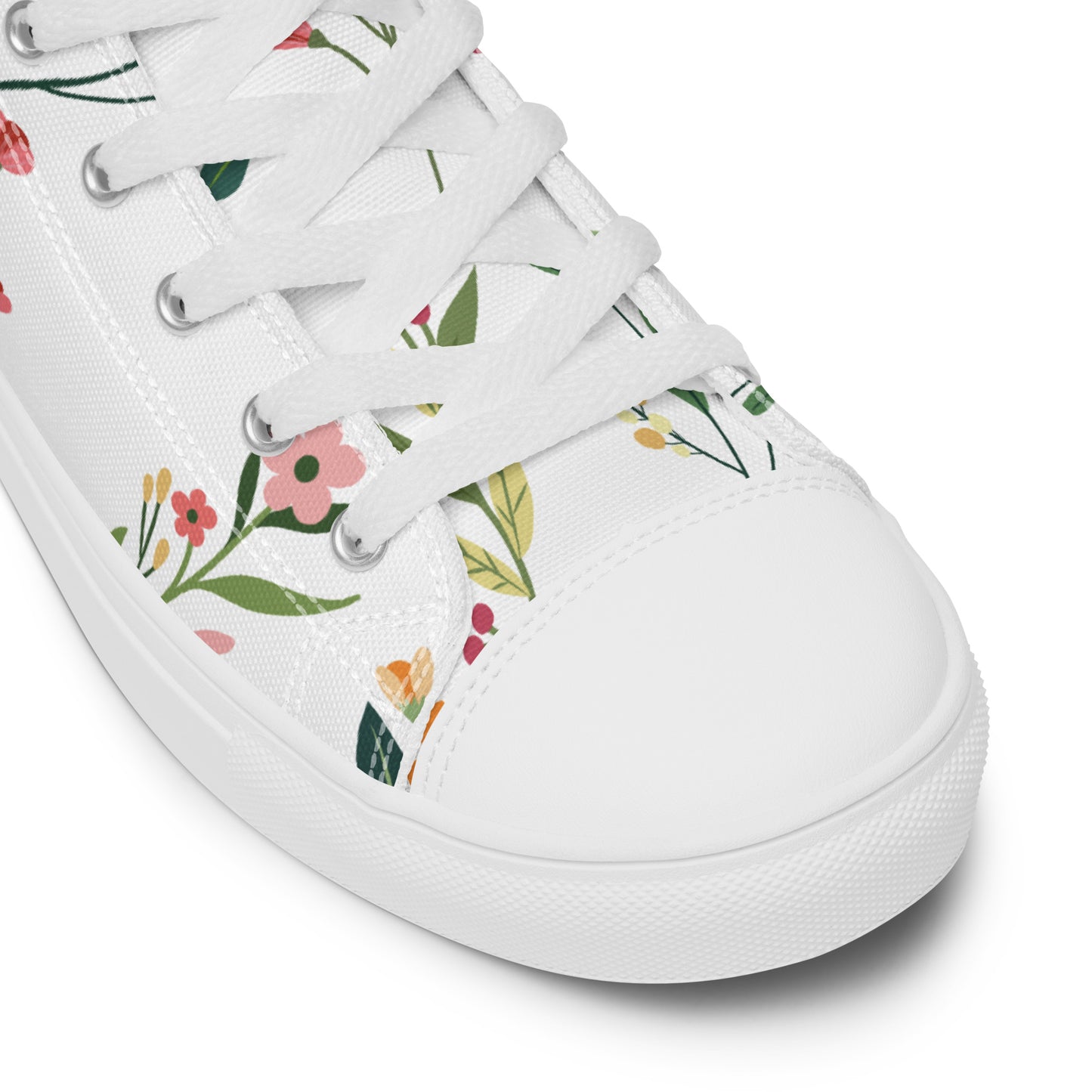 Blossom Breeze High-Top Canvas Sneakers