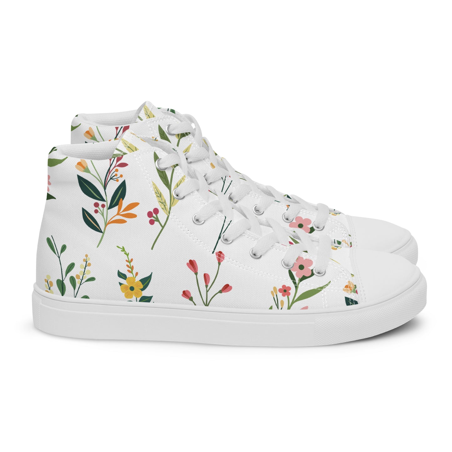 Blossom Breeze High-Top Canvas Sneakers