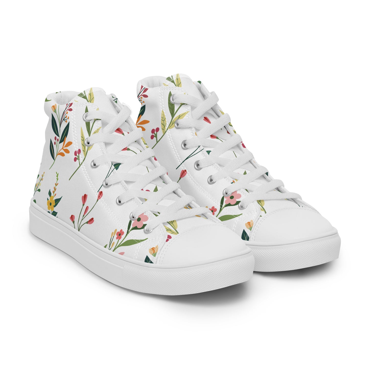 Blossom Breeze High-Top Canvas Sneakers